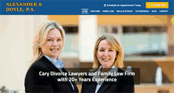 Desktop Screenshot of caryfamilylawyers.com