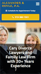 Mobile Screenshot of caryfamilylawyers.com